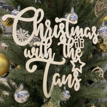 Christmas with the tans plaque