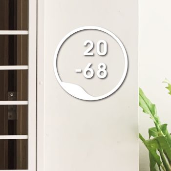 Minimalist-Round-House-Unit-Number-White-Acrylic